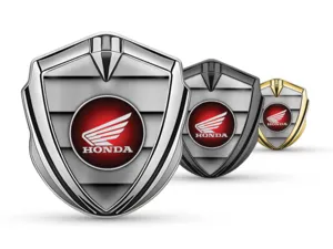 Honda 3D Metall Emblem Pro Stil Edelstahl 3D